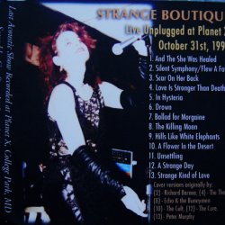 Strange Boutique - Live Unplugged At Planet X (1993)