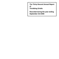 Throbbing Gristle - Thirty-Second Annual Report (2008)