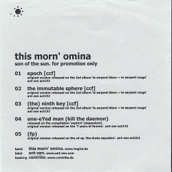 This Morn' Omina - Son Of The Sun (2003) [Promo]