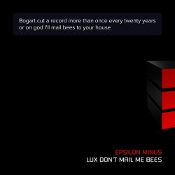 Epsilon Minus - Lux Don't Mail Me Bees (2026) [Single]